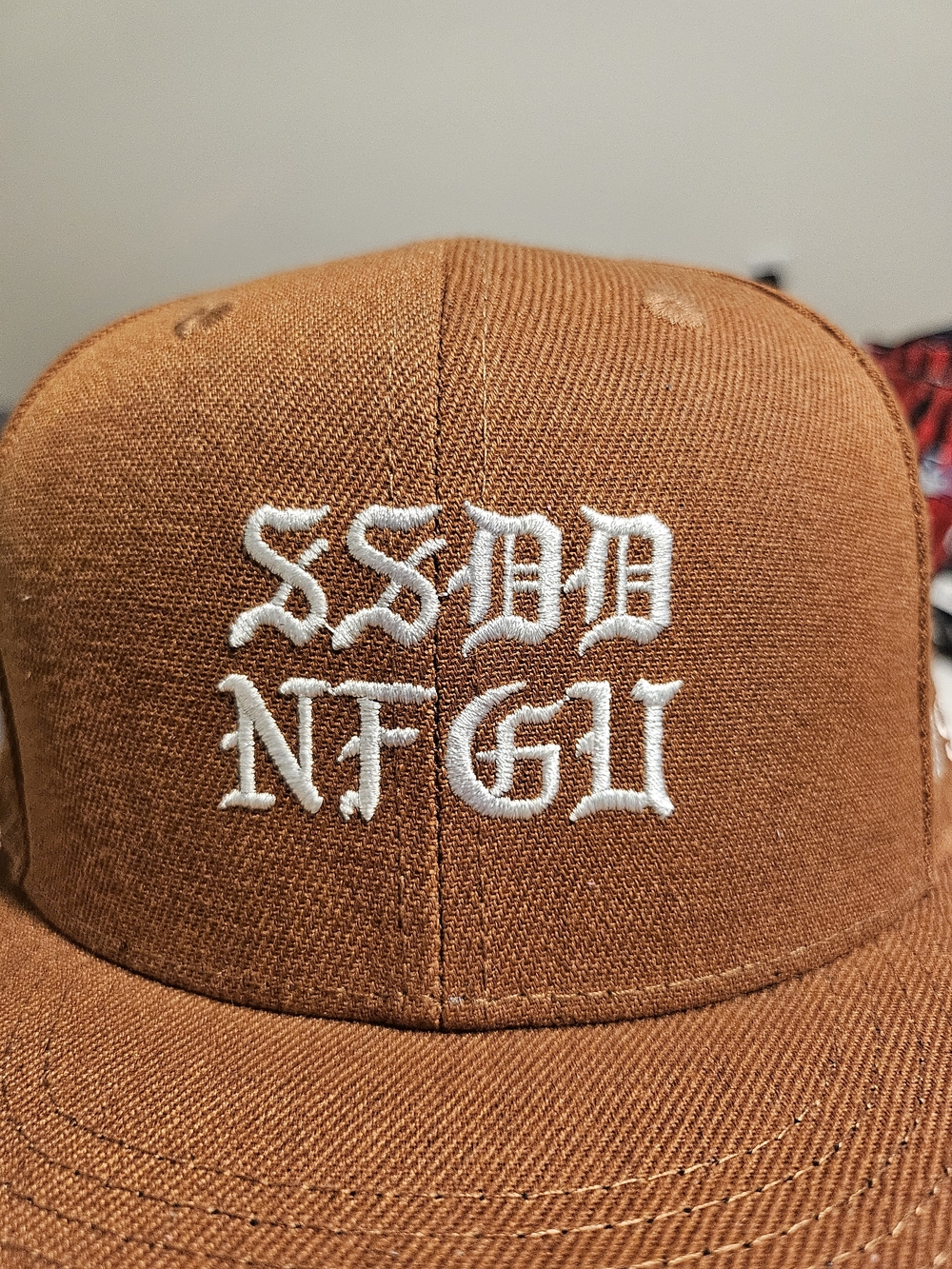 Darc Sport Rust Brown Baseball Cap with White Embroidery 26 Of 500